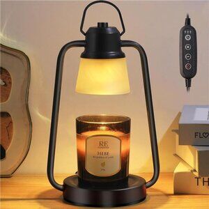 Candle Warmer Lamp with Timer Dimmer - Electric Wax Melt Warmer Lamp